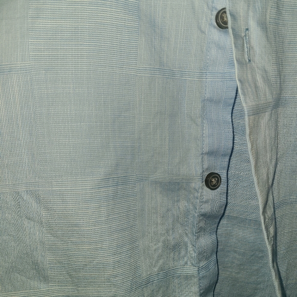 ALFANI BUTTONDOWN DRESS SHIRT XXL COTTON BLUE - Picture 3 of 3